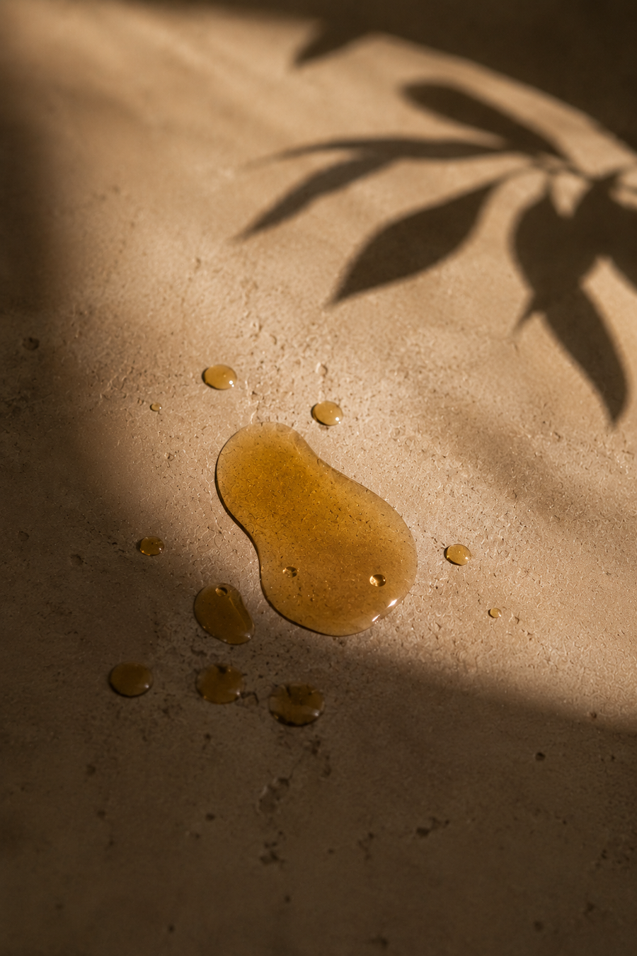 Huile Maskriti sur du sable